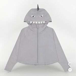 Hazel + Harper UPF Swim Coverup Unisex Kids 2T-4T Gray Shark Nylon Full Zipper